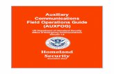 Auxiliary Communications Field Operations Guide (AUXFOG) · 2017-02-23 · Trained Auxiliary Communicators are a valuable communications resource tool that can be used by local, county,