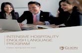 INTENSIVE HOSPITALITY ENGLISH LANGUAGE PROGRAM · Intensive Hospitality English Language Program Our Intensive Hospitality English Language Program (IHELP) focuses on intensive English