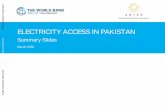 ELECTRICITY ACCESS IN PAKISTAN - World Bankpubdocs.worldbank.org/pubdocs/publicdoc/2016/5/... · This slide deck was prepared by Enclude in collaboration with Foresight Research,