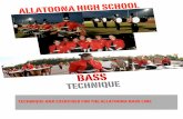 BASS TECHNIQUE TECHNIQUE AND EXERCISES FOR THE Allatoona Bass Packet.pdf TECHNIQUE AND EXERCISES FOR THE ALLATOONA BASS LINE ALLATOONA HIGH SCHOOL BASS TECHNIQUE. To begin, one should