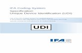 IFA Coding System Specification Unique Device ... · IFA Coding System for medical devices Page 5 of 15 2 September 2019 Informationsstelle für Arzneispezialitäten – IFA GmbH