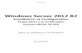 Windows Server 2012 R2 · 2018-04-19 · Editions ENI Windows Server 2012 R2 Installation et Configuration Préparation à la certification Examen MCSA 70-410 dans la collection Certification