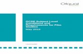 GCSE Subject Level Conditions and Requirements for Film Studies · 2016-05-13 · GCSE Subject Level Conditions and Requirements for Film Studies Introduction − Ofqual 2016 2 Introduction