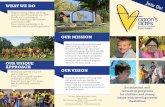 OUR MISSION · OUR MISSION OUR VISION WHAT WE DO OUR UNIQUE APPROACH Aaron’s Acres provides individuals with special needs ages 5-21 year-round therapeutically based age-appropriate