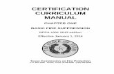 CERTIFICATION CURRICULUM MANUAL...CURRICULUM OUTLINE . INTRODUCTION . The History of the Curriculum and Testing Committee The Curriculum and Testing Committee was created and appointed