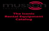 The Iconic Rental Equipment Catalog...The Iconic Rental Equipment Catalog 1-800-843-2837 Table of Contents 2 Mixers, Components, Speakers, Microphones, Stands and Accessories, Cables,
