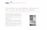 Choose a versatile solution Fiery - Electronics for Imaging · 2019-04-30 · Choose a versatile solution for your business needs The Canon imagePRESS Server G250 for the imagePRESS