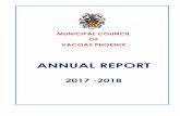 ANNUAL REPORTvacoasphoenix.org/files/Annual Report 2017-2018.pdf14. Mare aux Vacoas – the greatest reservoir with a capacity of 25.89 m3 and of an area of 5.60 km2 15. Mare Longue