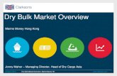 Dry Bulk Market Overview - Marine Money · • Baltic Dry Bulk Index reaches its lowest levels on record. – Supply glut of vessels coincides with slowing trade fundamentals (seasonal