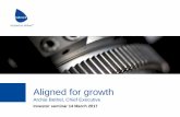 Aligned for growth - Babcock International International... 2 Babcock International – Realignment Presentation - March 2017 Disclaimer This document has been prepared by Babcock