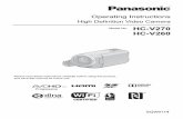 Operating Instructions - Panasonic · Operating Instructions High Definition Video Camera Model No. HC-V270 HC-V260 Please read these instructions carefully before using this product,