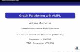 Graph Partitioning with AMPL - Antonio Mucherino · PDF file Graph Partitioning with AMPL Graph partitioning Introduction Recalling some deﬁnitions: Graph partitioning Deﬁnition