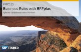 PMC163 Business Rules with BRFplus · Agile and Transparent Business Processes PMC163 Business Rules with BRFplus