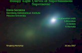 Bumpy Light Curves of Superluminous Supernovae · Hydrogen-poor superluminous supernovae M.Nicholl et al. 2015 A.Papadopoulos et al. 2015 griz pseudobolometric light curves " 40 "