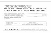 A’PEX SUPER AIRFLOW CONVERTER SUPER AIRFLOW CONVERTER · Super Airflow Converter. Please read through this Instruction Manual to operate this product correctly and keep it near