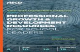 Professional Growth & develoPment resources...Professional Growth & develoPment resources For School leaderS 2015–2016 Leadership cataLog shop.ascd.org istructionaln leader visionary
