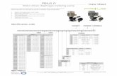 PRIUS D Data Sheet Motor drien diaphragm metering pump · Motor-driven diaphragm dosing pump, mechanical actuated, PRIUS combines efficiency and chemical resistance to a wide capacity