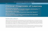 Clinical Diagnosis of Leprosy FINAL_1.pdfwhose slow clinical progression is often punctuated by hypersensitivity reactions (lepra reactions; see Chapter 2.2). The disease ranges from
