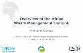 Overview of the Africa Waste Management Outlooksustainabilityweek.co.za/assets/files/Day 3 - AWMO... · 2020-03-03 · 3 Overview of the Africa WMO • Chapter 1: Waste management
