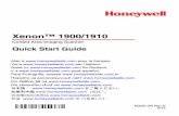 Xenon 1900/1902 Granit 1910i Quick Start Guide Rev D.pdf · Xenon™ 1900/1910 Corded Area-Imaging Scanner Quick Start Guide NG2D-QS Rev D 8/12 Aller à pour le français. Vai a per