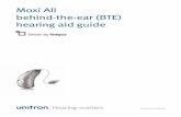 Moxi All behind-the-ear (BTE) hearing aid guideunitron.com/content/dam/unitron-2014/documents/english/... · 2018-04-10 · Flight mode ... Air conduction hearing aids with the ...