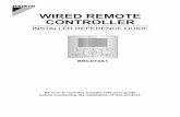WIRED REMOTE CONTROLLER - daikin.am...10. Registration method of the Maintenance Contact information ..... 22 11. Confirmation ... Latest revisions of the supplied documentation may
