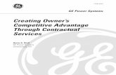 GER-4208 - Creating Owner’s Competitive …...GE Maintenance Cost Factors The Gas Turbine maintenance cost can be 60% or more of the total O&M cost. GE mainte-nance recommendations