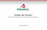 Visión de Pemex · 2010-10-22 · Líneas de acción Maximizar el valor de los activos petroleros y los hidrocarburos de la nación, satisfaciendo la demanda nacional de productos