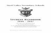 Steel Valley Secondary Schools - Amazon Web …...Steel Valley Secondary Schools Student Handbook 2016 - 2017 Steel Valley Senior High/Middle Schools Mrs. Lisa Duval, High School Principal
