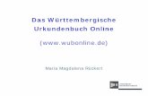 Das Württembergische Urkundenbuch Online...Mai SS7, welche den Ort Ahurnwung bctrifft und zu Cozzesouvtt ansgesfollt ist, diese beiden Orte von im Urkttndenbueh der Abtei St. Gallen