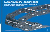 LS/LSX series - TSUBAKI KABELSCHLEPP · Significantly higher unsupported lengths compared to plastic cable carriers of a similar size Load diagram for unsupported length depending