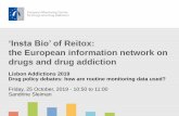 ‘Insta Bio’ of Reitox: the European information network on drugs … · 2019-12-04 · Sandrine Sleiman . I network, you network, we networking… 2 . Reitox: EU network …24