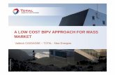 A LOW COST BIPV APPROACH FOR MASS MARKET...ROOF POTENTIAL VS. ACTIVITY CONSUMPTION A low cost BIPV approach for mass market - 06/2016 8 Consumption kWh/m2/yr Data Center 3000-7000