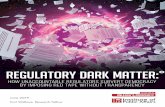 REGULATORY DARK MATTER · 2019-06-11 · ‘regulatory dark matter’. Like dark matter that doesn’t emit light and cannot be seen, regulatory dark matter often goes undetected