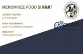 MENOMINEE FOOD SUMMIT Menominee Food Summit... · practice), instead of food sovereignty, what about self sufficiency? Food is sacred • Food sovereignty is identified differently-the