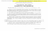 PHYSICAL SETTING EARTH SCIENCE · PS/EARTH SCIENCE PS/EARTH SCIENCE The University of the State of New York REGENTS HIGH SCHOOL EXAMINATION PHYSICAL SETTING EARTH SCIENCE Wednesday,