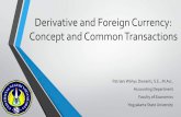 Derivative and Foreign Currency: Concept and Common ...staffnew.uny.ac.id/upload/197706192014042001/pendidikan/akl2 DERIVATIVE... · A derivative is a financial instrument or other