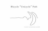 Bicycle Unicycle Path...On Bicycle Tire Track Geometry, Hatchet Planimeter, Menzin’s Conjecture and Oscillation of Unicycle Tracks, arXiv:0801.4396,VOL. 1, 28 January 2008! Solve