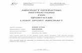AIRCRAFT OPERATING INSTRUCTIONS FOR SPORTSTAR …desertflying.club/wp-content/uploads/2016/01/2006-Evektor-Op-Instructions-POH.pdfAIRCRAFT OPERATING INSTRUCTIONS Doc. No. S2006AOIUS