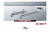 HALFEN Cast-in channels ©2016 · reduces the costs for the curtain wall contractor as brackets can be manufac-tured smaller and without serration. Installing DYNAGRIP cast-in channels