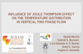 INFLUENCE OF JOULE THOMPSON EFFECT ON THE … D... · 2019-10-20 · INFLUENCE OF JOULE THOMPSON EFFECT ON THE TEMPERATURE DISTRIBUTION IN VERTICAL TWO PHASE FLOW Daniel Merino Gabriel