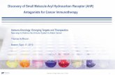Discovery of Small Molecule Aryl Hydrocarbon …...Discovery of Small Molecule Aryl Hydrocarbon Receptor (AhR) Antagonists for Cancer Immunotherapy Immuno-Oncology: Emerging Targets