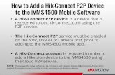 How to Add a Hik-Connect P2P Device to the iVMS4500 …...How to Add a Hik-Connect P2P Device to the iVMS4500 Mobile Software •A Hik-Connect P2P device, is a device that is registered