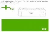 HP LaserJet 1010, 1012, 1015 and 1020 Service Manual HP LaserJet 1010 series printers and HP LaserJet