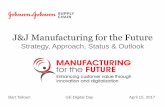 J&J Manufacturing for the Future · 2018-08-13 · 3D printing, CODEC, 5GT lens mfg) Explore, evaluate, POP new disruptive technologies, tools & capabilities (e.g. J4 new transformative