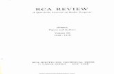 RCA REVIEW...RCA REVIEW A Quarterly Journal of Radio Progress INDEX Papers and Authors Volume III 1938-1939 RCA INSTITUTES TECHNICAL PRESS 75 VARICK STREET NEW YORK ... INDEX TO VOLUME