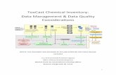 ToxCast Chemical Inventory: Data Management and Data ... · contractwas awarded in 2007 to Compound Focus Inc., a subsidiary of Biofocus DPI (South San Francisco,CA), which was acquired