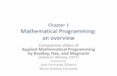 Chapter 1 Mathematical Programming: an overviewmac/ensino/docs/OT20112012... · Chapter 1 Mathematical Programming: an overview Companion slides of Applied Mathematical Programming