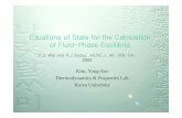 Equations of State for the Calculation of Fluid-Phase ... · 1 Equations of State for the Calculation of Fluid-Phase Equilibria Y.S. Wei and R.J.Sadus, AIChE J., 46, 169-191, 2000