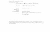 Laboratory Procedure Manual · Sulfonylurea Herbicides in Urine NHANES 2007-2008 5 notebook number associated with the sample preparation, the sample type, standard number, and any